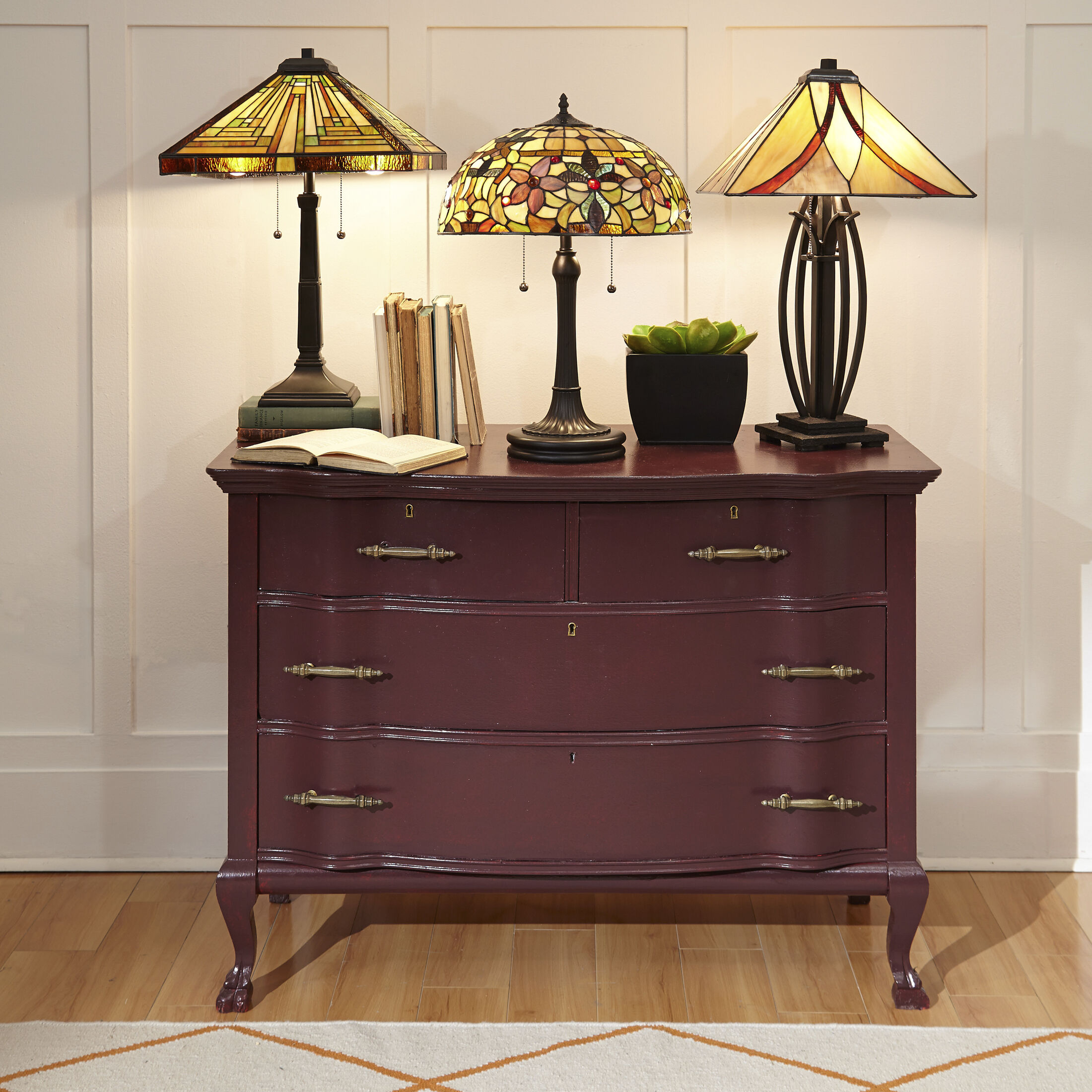 Asheville 25 inch 75 watt Valiant Bronze Table Lamp Portable Light, Naturals