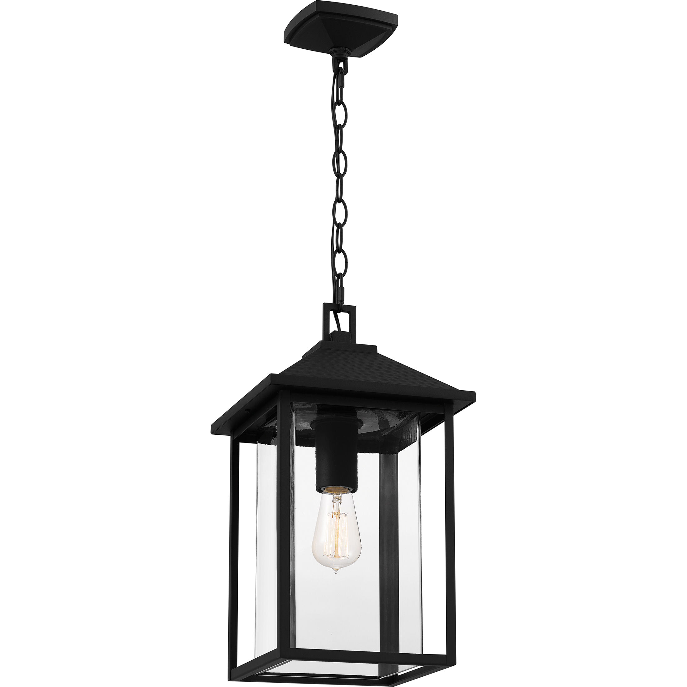 Fletcher 1 Light 10 inch Earth Black Outdoor Hanging Lantern