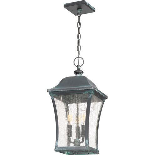 Bardstown 3 Light 10 inch Aged Verde Outdoor Hanging Lantern