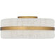 Maeve 2 Light 14 inch Brushed Gold Flush Mount Ceiling Light, Medium