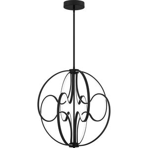 Clairon LED 23.75 inch Matte Black Pendant Ceiling Light