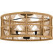 Axford 5 Light 22 inch Matte Black Semi-Flush Mount Ceiling Light, Extra Large