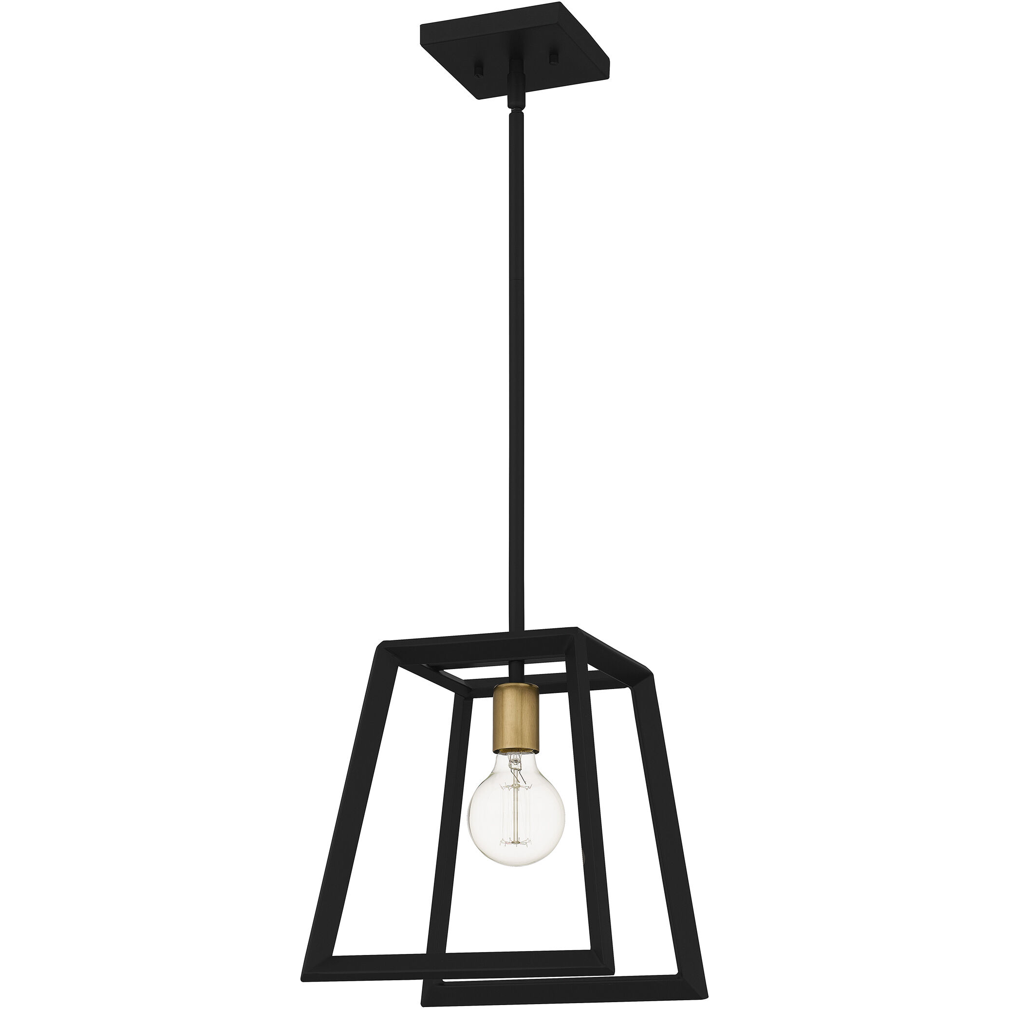 Tilly 1 Light 10 inch Matte Black Mini Pendant Ceiling Light, Small