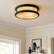 Colette 16.25 inch Matte Black Flush Mount Ceiling Light