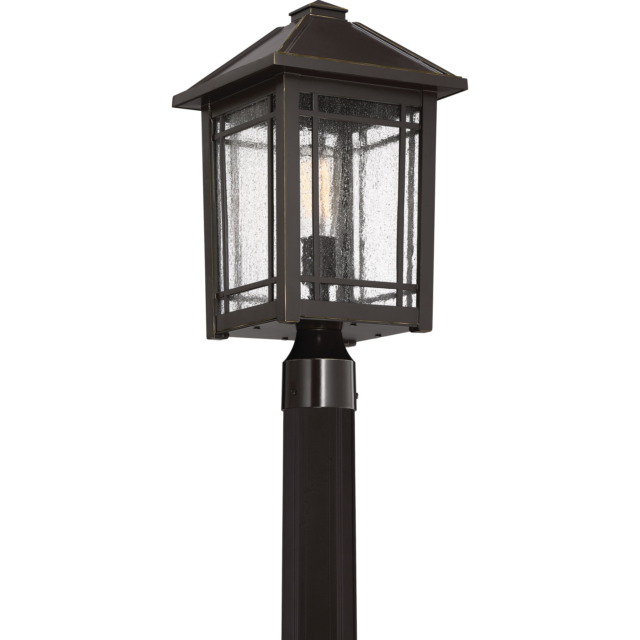 Cedar Point 1 Light 18 inch Palladian Bronze Outdoor Post Lantern