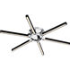 Zealand LED 36 inch Polished Chrome Semi-Flush Mount Ceiling Light, Extra Large