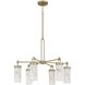 Gianna 6 Light 26.5 inch Bronze Gold Chandelier Ceiling Light