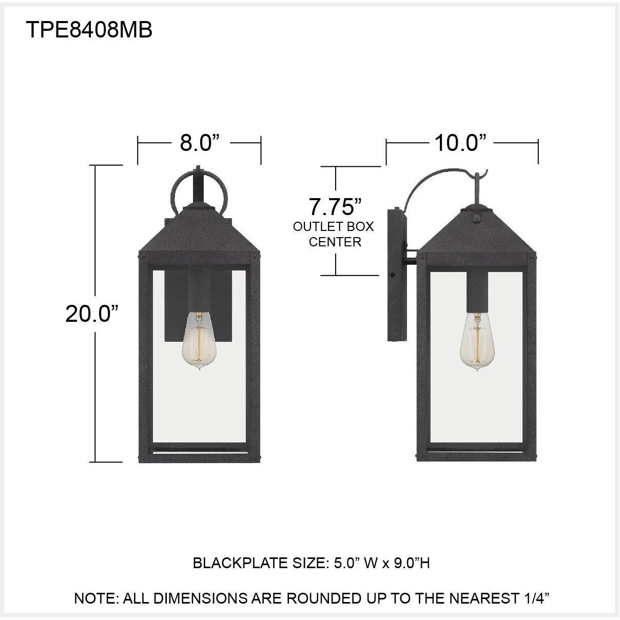 Ｌｉｇｈｔ　ｉｎ　Ｄａｒｋｎｅｓｓ Uolfin 2-Pack 1-Light 11-in H Matte Black Motion Sensor Dusk