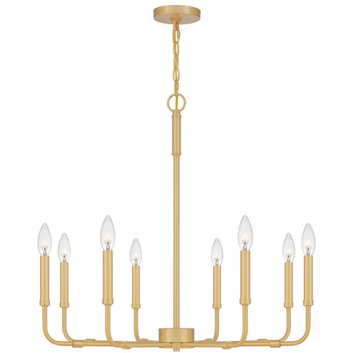 Abner 8 Light 28 inch Aged Brass Chandelier Ceiling Light