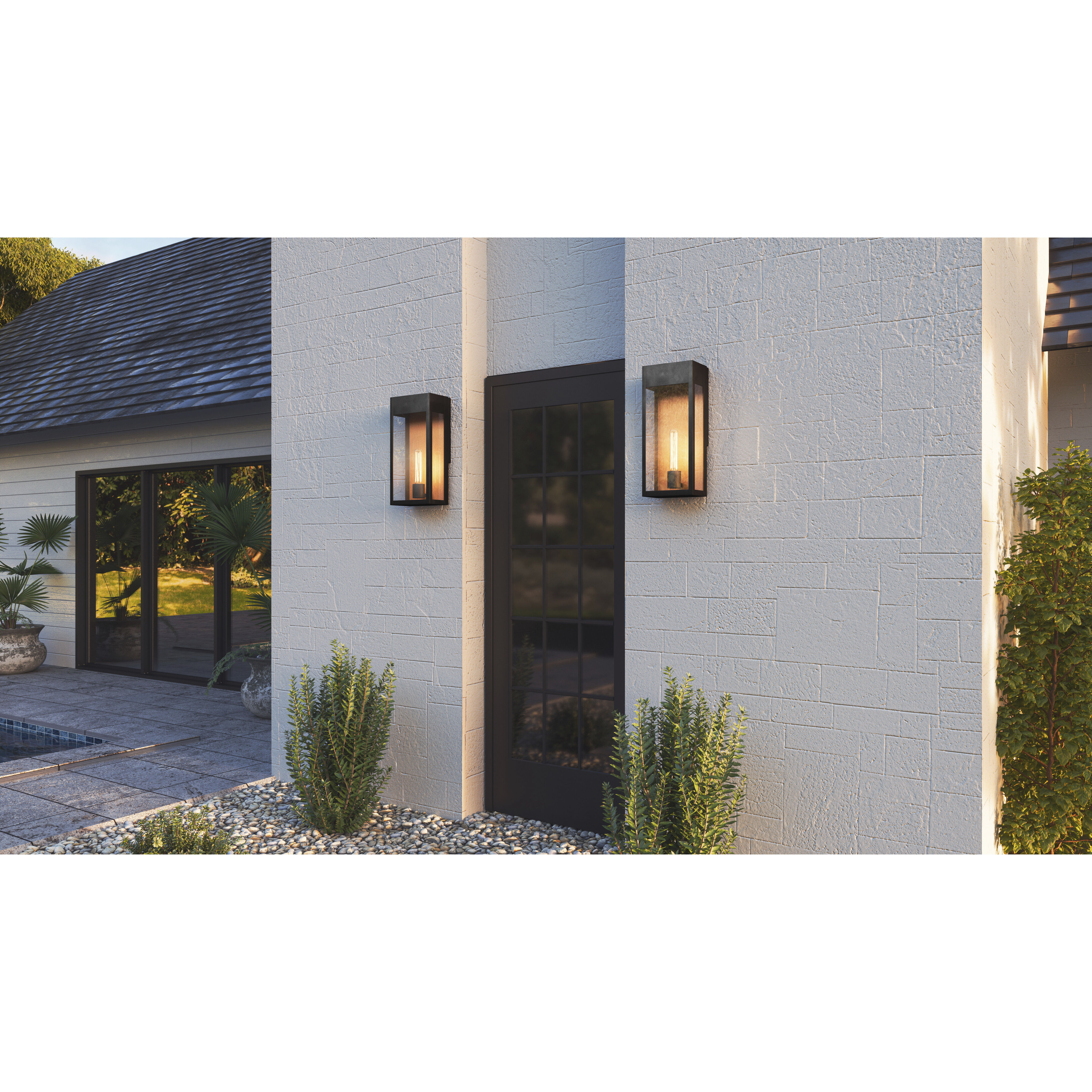 Quoizel MAE8408MBK Maren 1 Light 18 inch Matte Black Outdoor