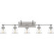 Nicholas 5 Light 42 inch Brushed Nickel Bath Light Wall Light