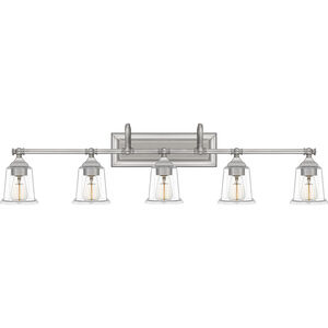 Nicholas 5 Light 42 inch Brushed Nickel Bath Light Wall Light