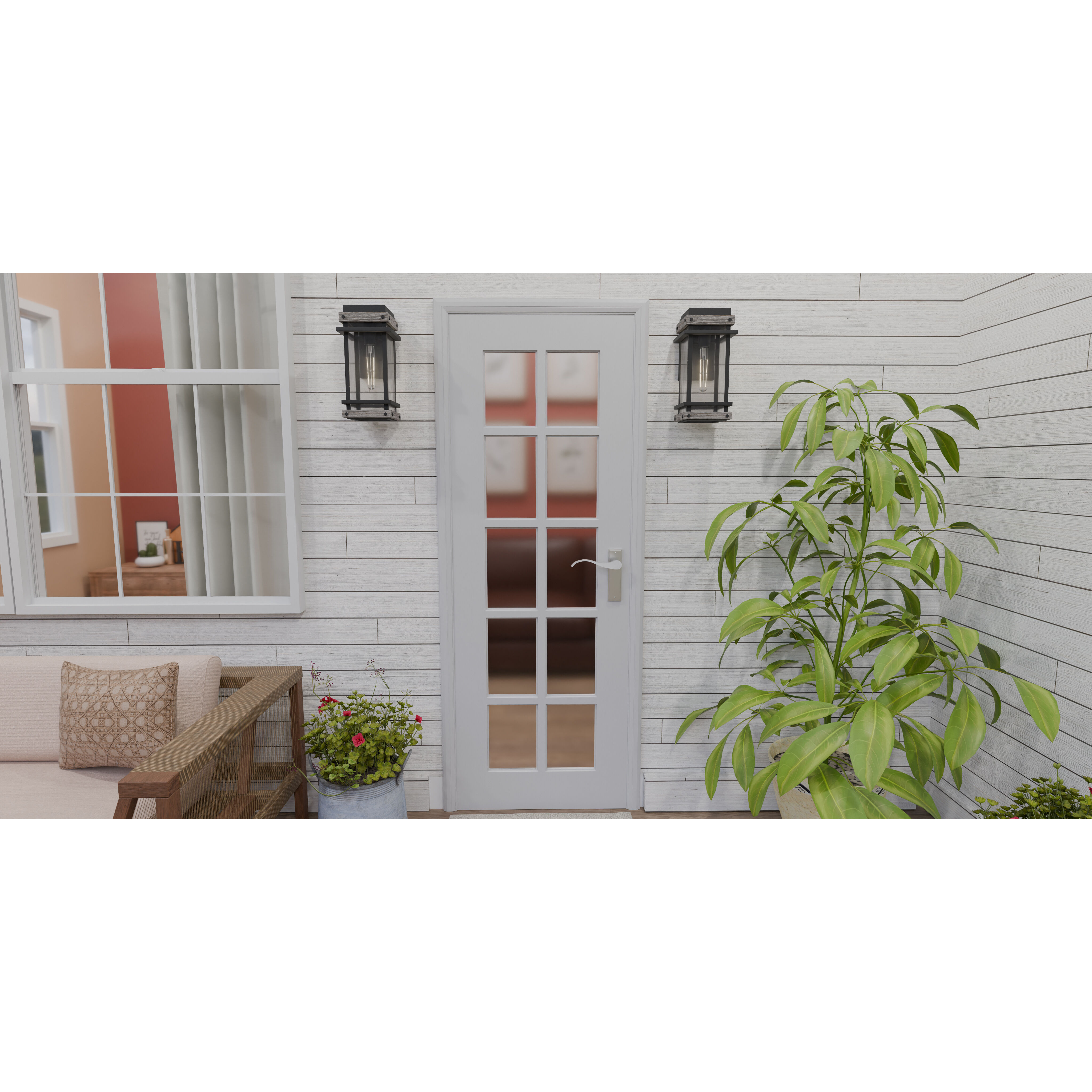 Strader 1 Light 7.5 inch Matte Black Outdoor Lantern, Medium