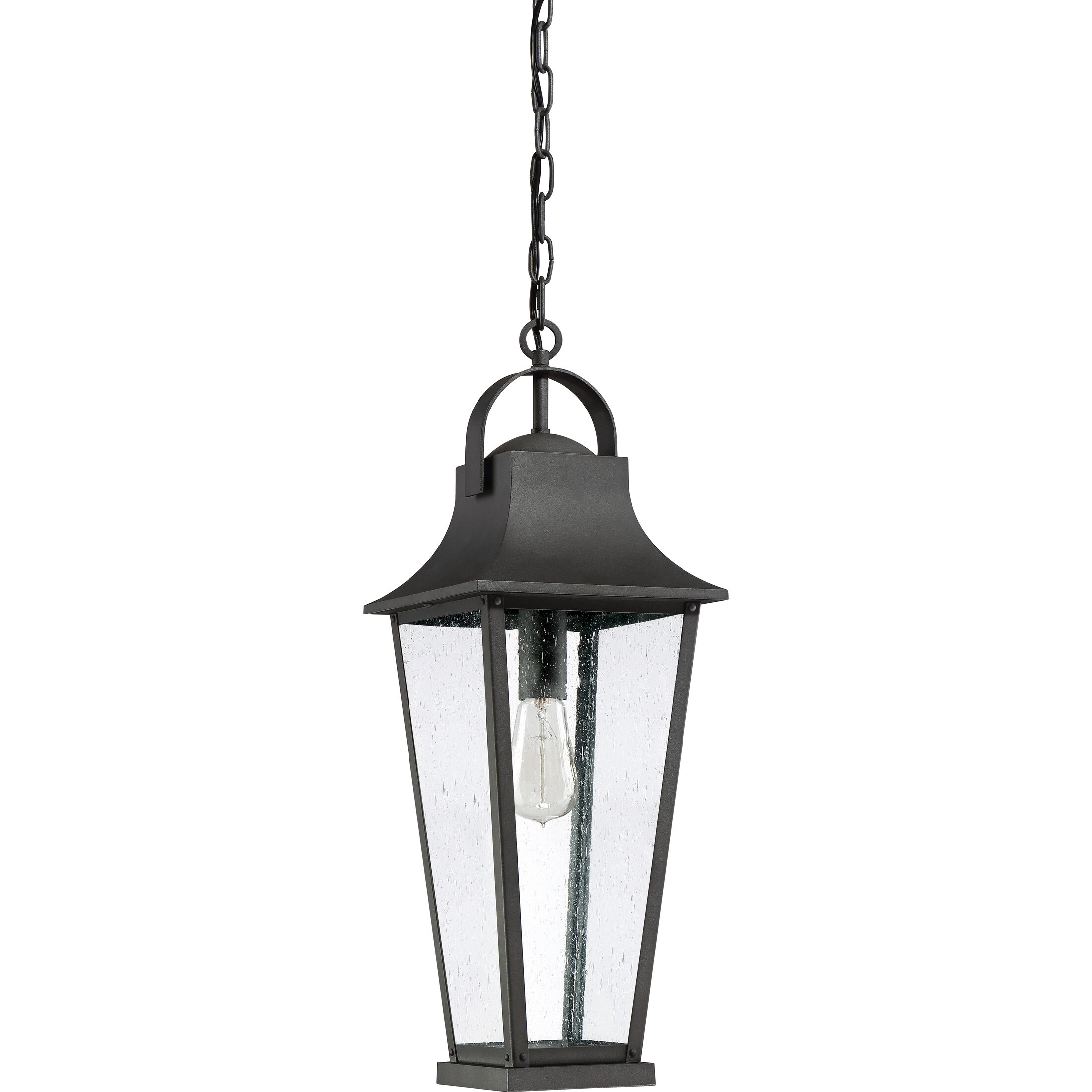 Galveston 1 Light 8.75 inch Mottled Black Mini Pendant Ceiling Light, Small