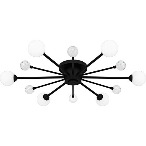 Combe 6 Light 30 inch Matte Black Semi-Flush Mount Ceiling Light, Extra Large