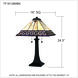 Edith 24.5 inch 75.00 watt Matte Black Table Lamp Portable Light, Tiffany