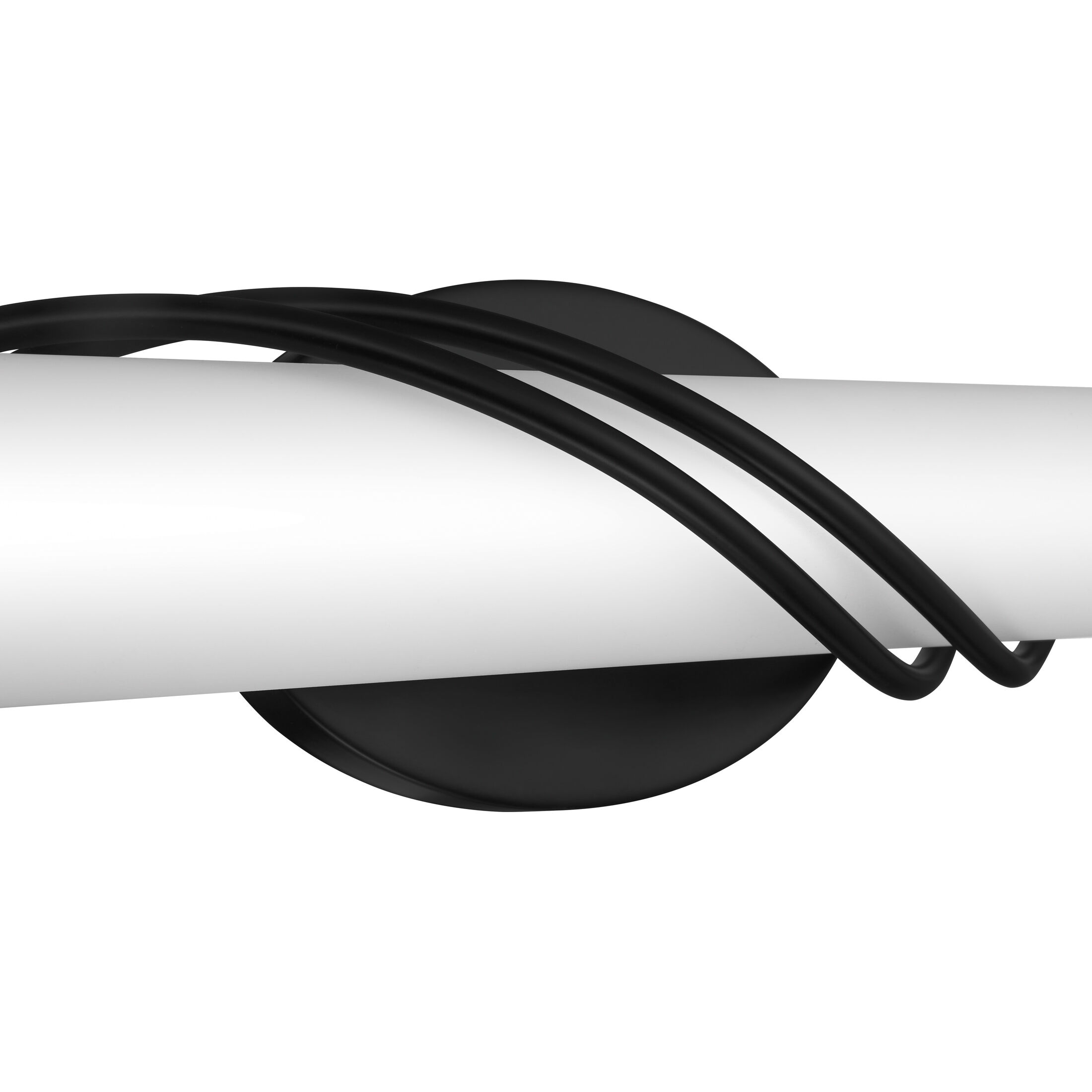 Serenade 19 inch Matte Black Bath Light Wall Light