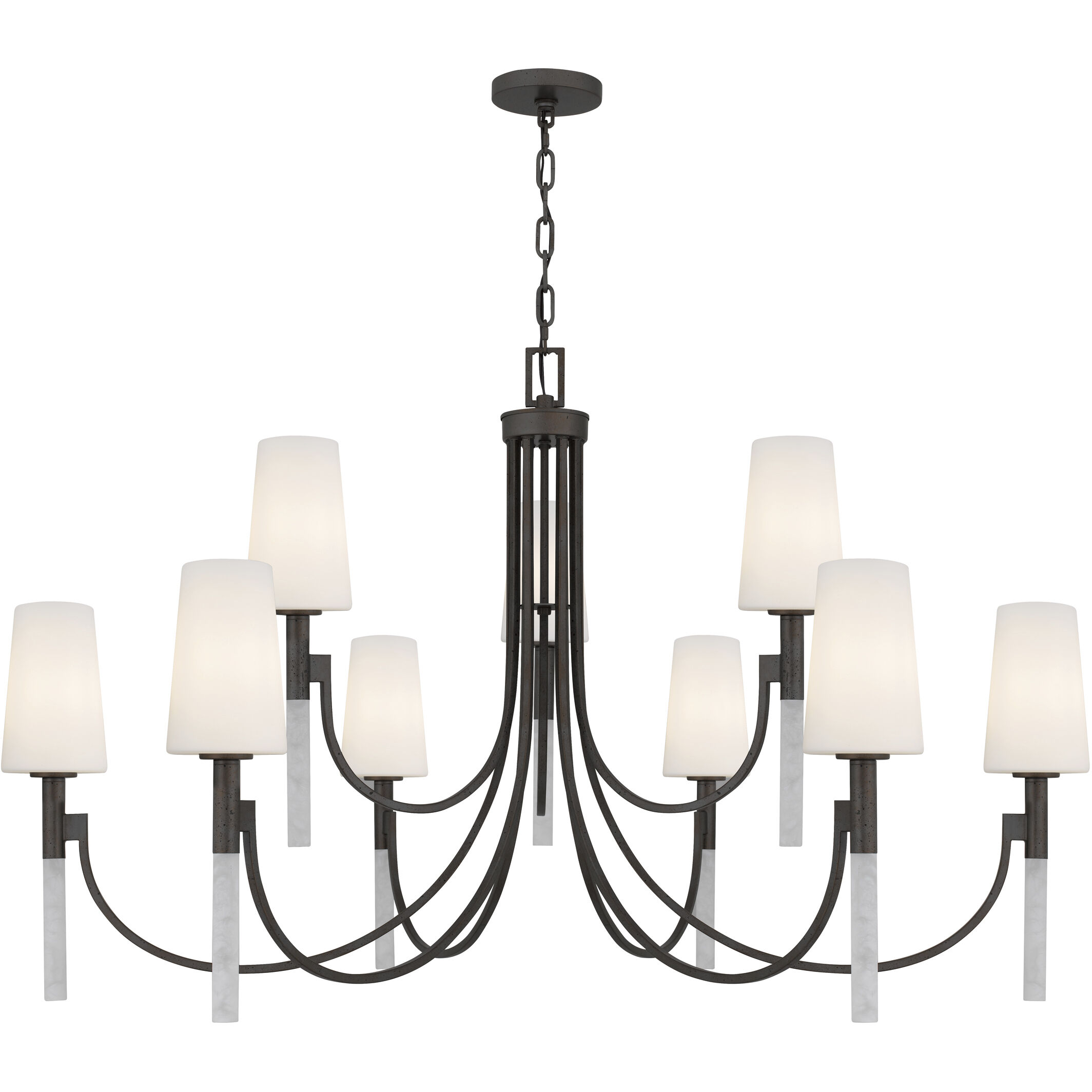 Eloura 9 Light 48 inch Iron Gate Chandelier Ceiling Light