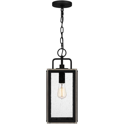 Bramshaw 1 Light 8 inch Matte Black Outdoor Hanging Lantern