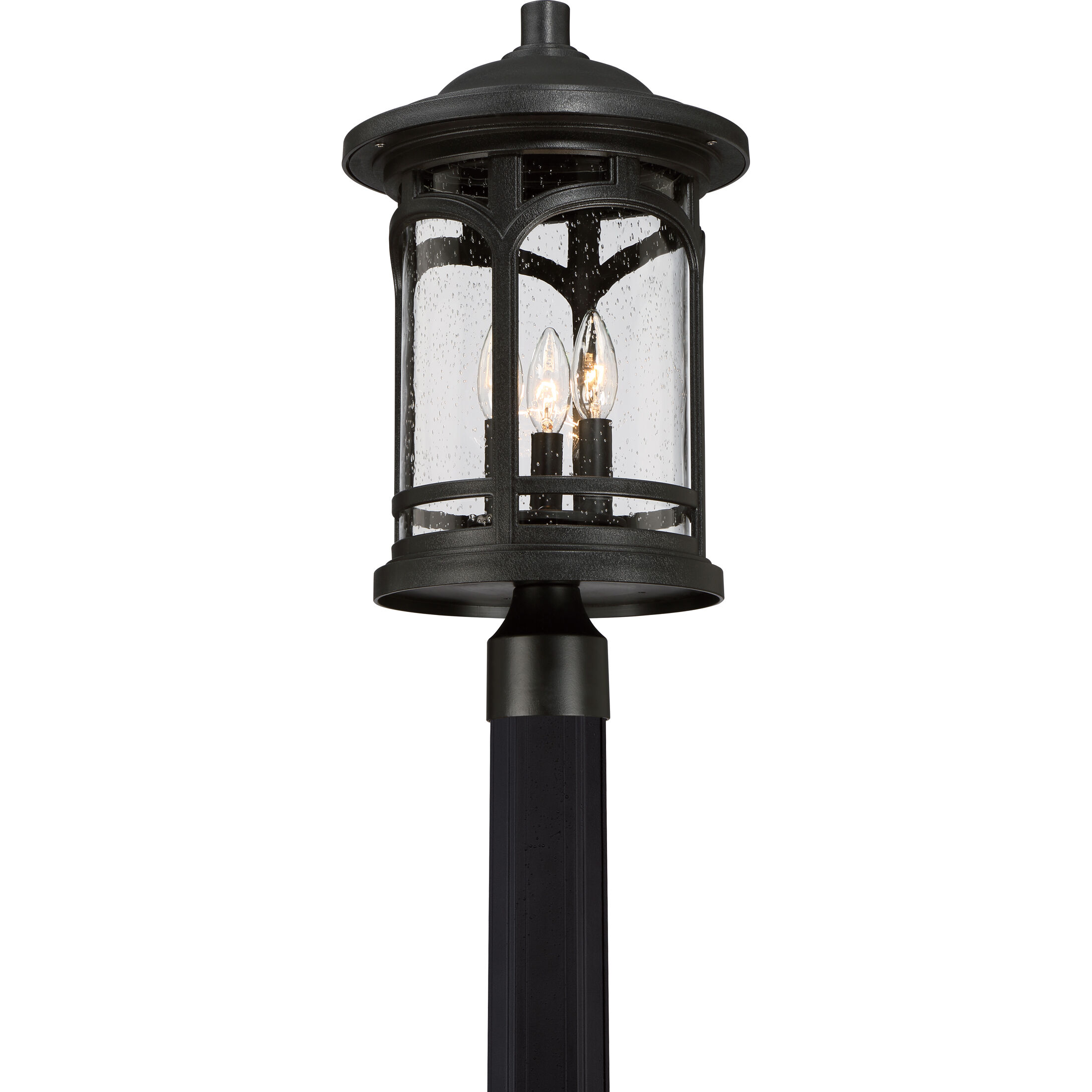Marblehead 3 Light 19 inch Mystic Black Outdoor Post Lantern