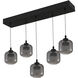 Lenora 5 Light 38.5 inch Matte Black Island Light Ceiling Light