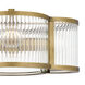 Aster 4 Light 15 inch Weathered Brass Semi-Flush Mount Ceiling Light