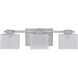 Melody 3 Light 24 inch Brushed Nickel Bath Light Wall Light