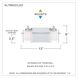 Kolt LED 13 inch Polished Chrome Bath Light Wall Light