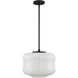 Cara 1 Light 14 inch Matte Black Pendant Ceiling Light