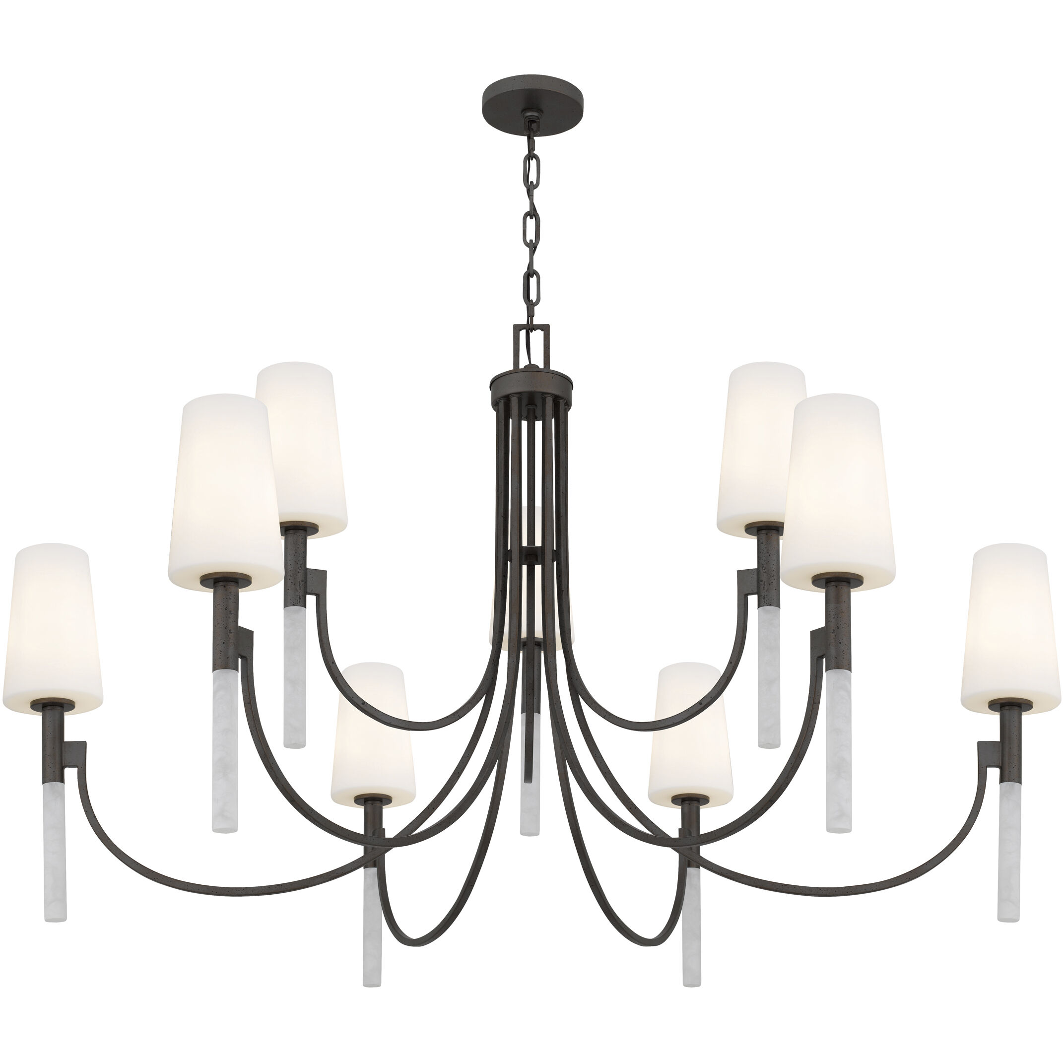 Eloura 9 Light 48 inch Iron Gate Chandelier Ceiling Light