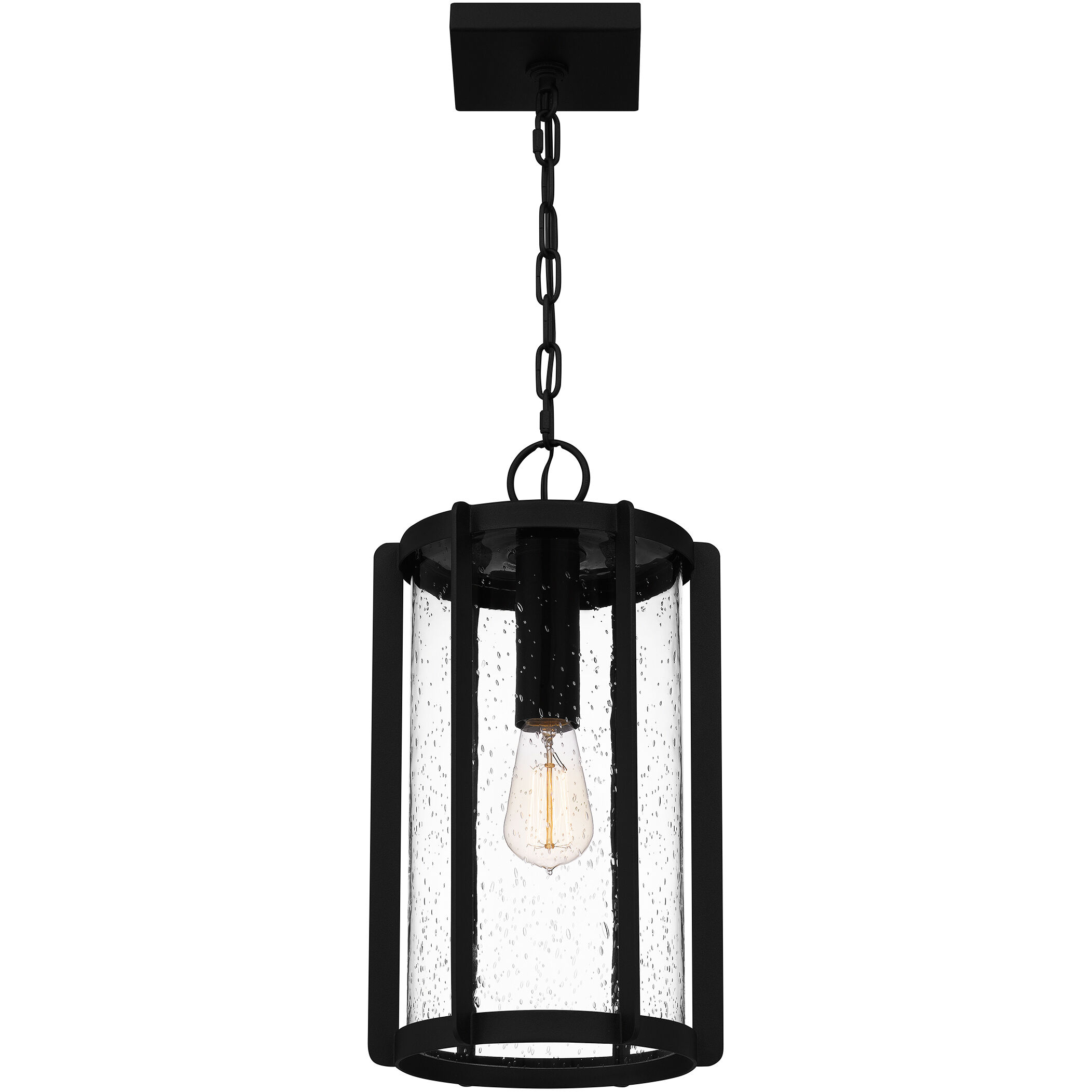 Hazel 1 Light 9 inch Earth Black Outdoor Hanging Lantern