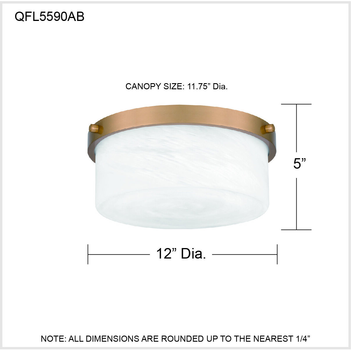 Levine 2 Light 12 inch Aged Brass Flush Mount Ceiling Light