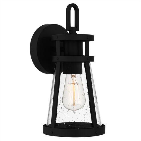 Barber 1 Light 13 inch Matte Black Outdoor Wall Lantern