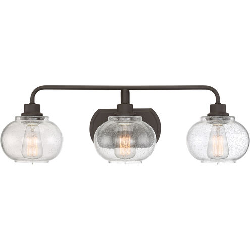 Trilogy 3 Light 27 inch Old Bronze Bath Light Wall Light