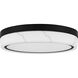 Gasper LED 16 inch Matte Black Flush Mount Ceiling Light, Medium