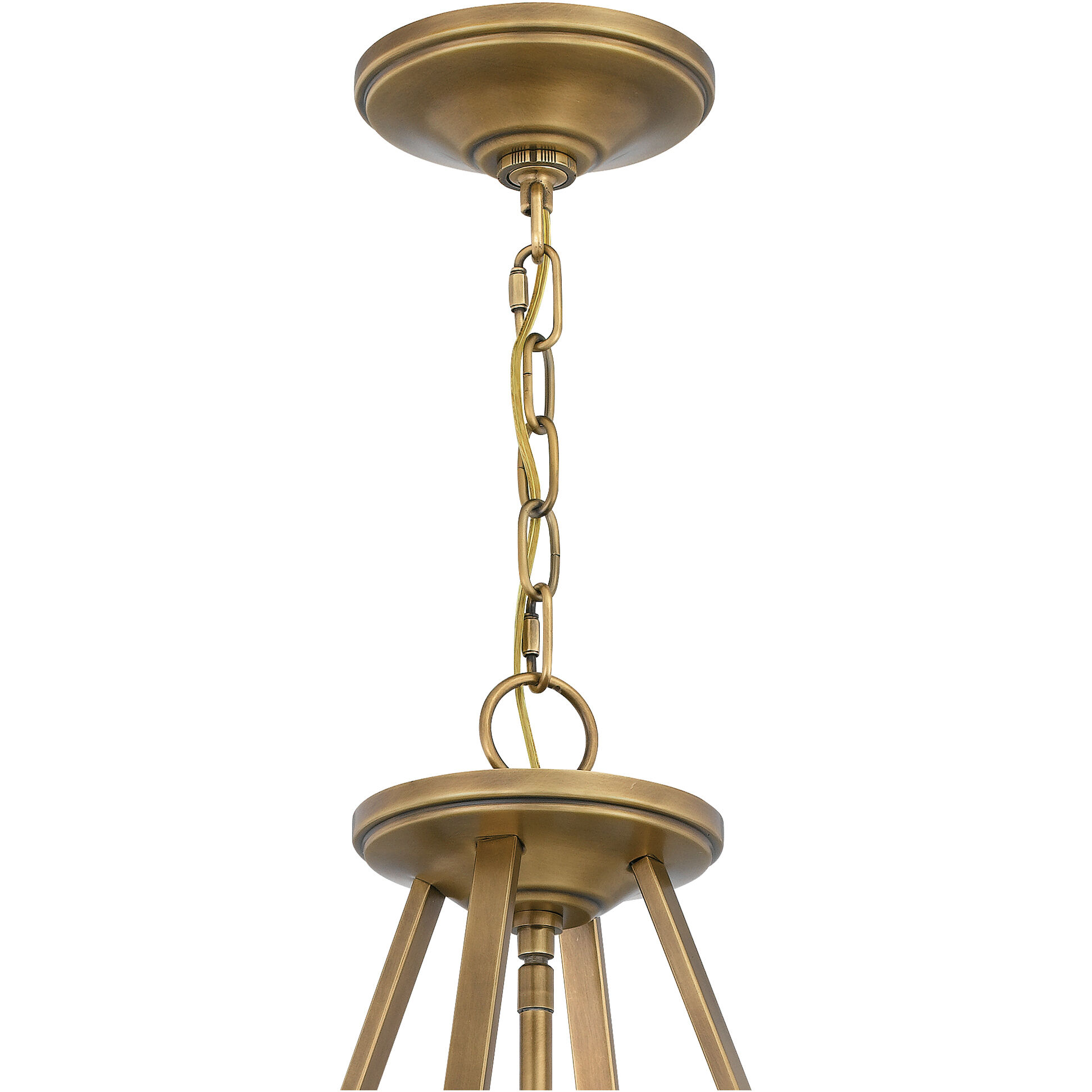 Barlow 4 Light 20 inch Weathered Brass Pendant Ceiling Light