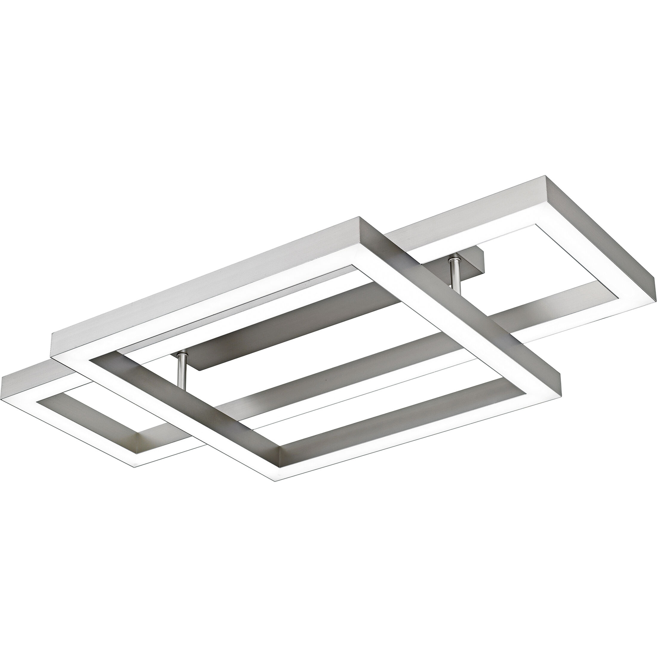 Lawless LED 36 inch Painted Brushed Nickel Semi-Flush Mount Ceiling Light, Extra Large