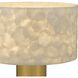 Leland 20 inch 100 watt Brushed Gold Table Lamp Portable Light