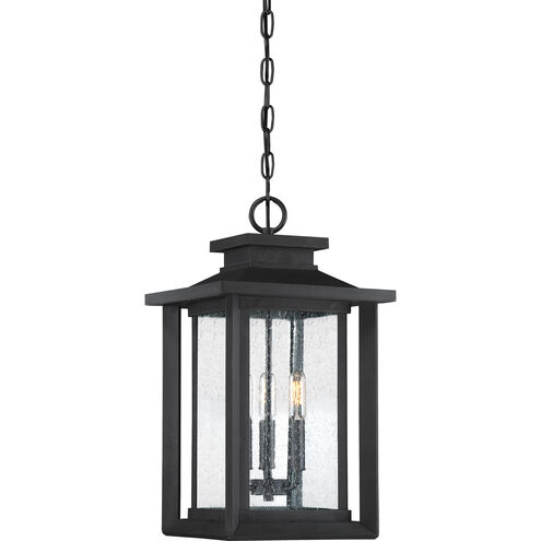 Wakefield 3 Light 11 inch Earth Black Outdoor Hanging Lantern