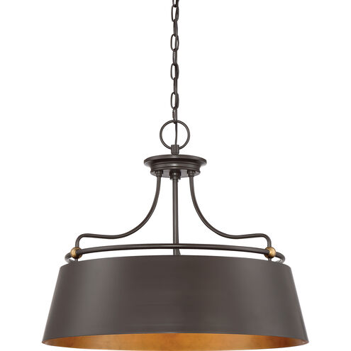 Fairview 4 Light 24 inch Western Bronze Pendant Ceiling Light