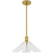 Milton 1 Light 17.5 inch Light Gold Pendant Ceiling Light