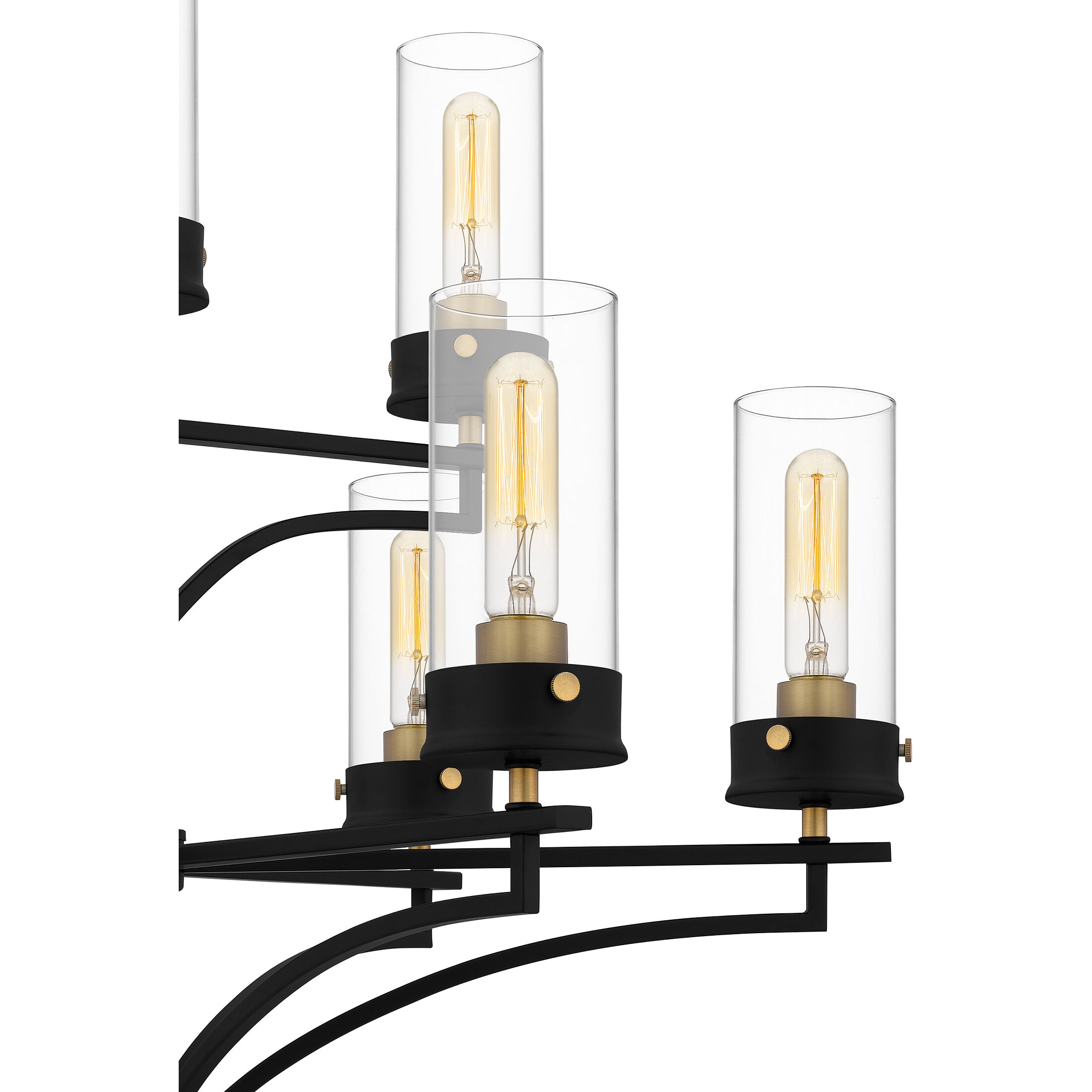 Hillside 9 Light 31.75 inch Matte Black Chandelier Ceiling Light