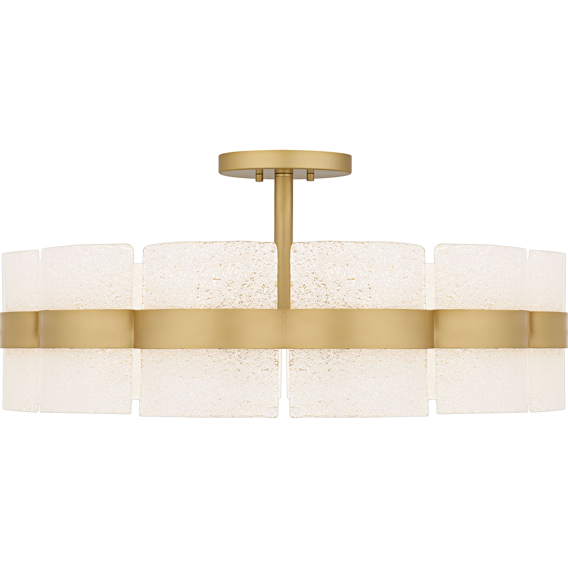 Sweeney 6 Light 30 inch Soft Gold Semi-Flush Mount Ceiling Light, Extra Large