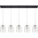 Realm 5 Light 41 inch Earth Black Island Chandelier Ceiling Light
