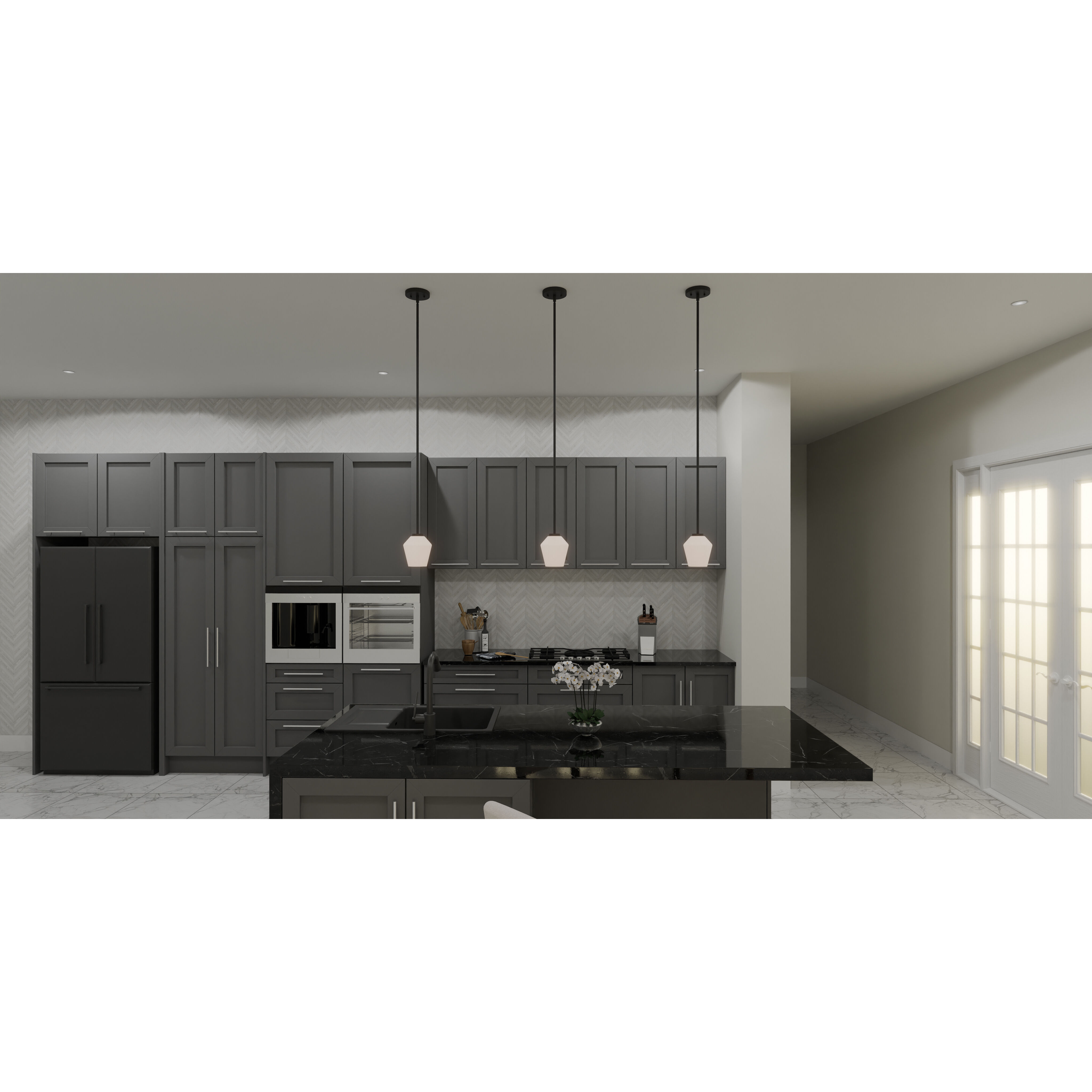 Nielson 1 Light 5.5 inch Matte Black Mini Pendant Ceiling Light, Small