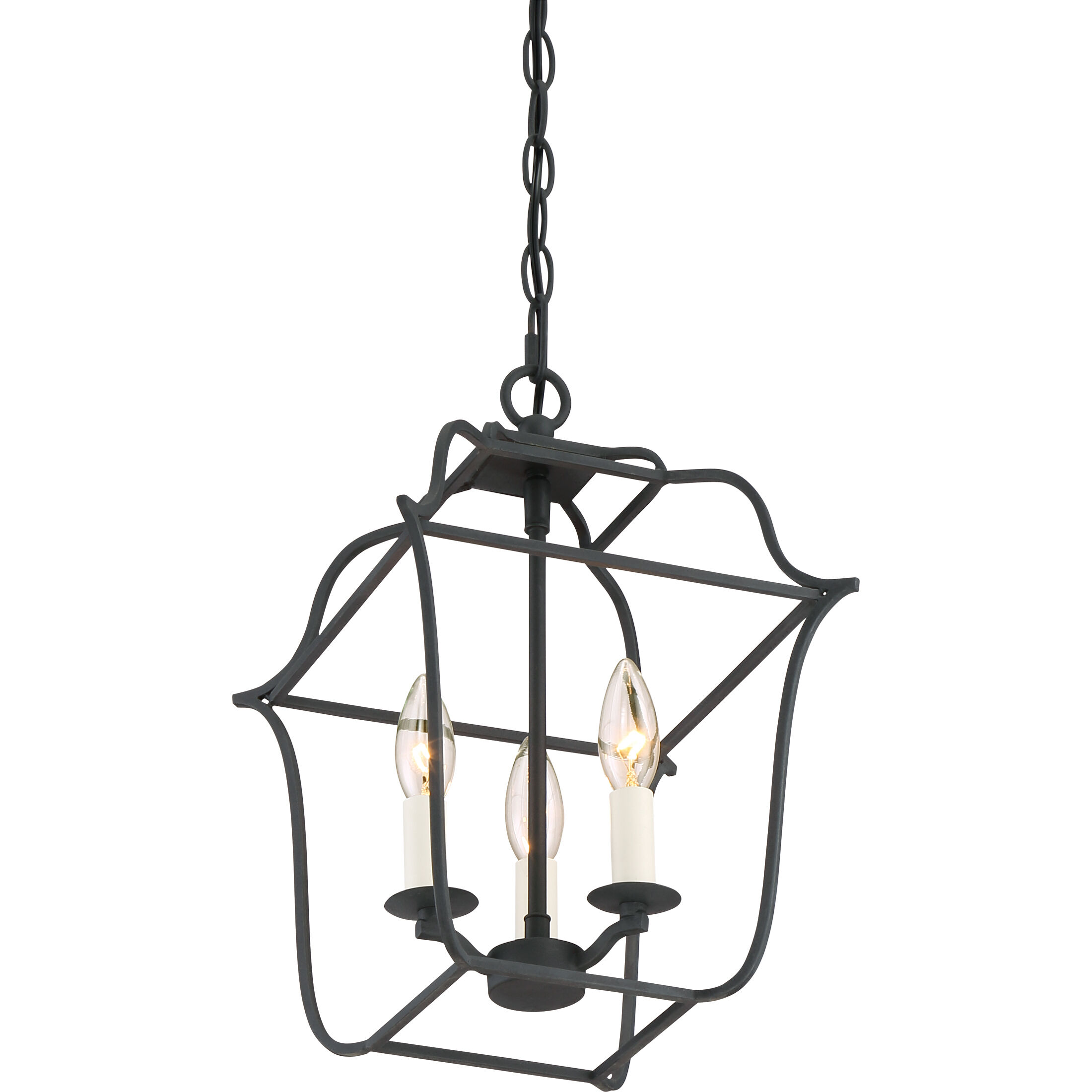 Gallery 3 Light 10 inch Royal Ebony Foyer Pendant Ceiling Light