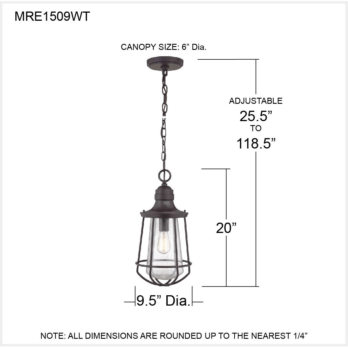 Marine 1 Light 10 inch Western Bronze Mini Pendant Ceiling Light, Small