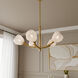 Adelyn 5 Light 30 inch Gold Leaf Chandelier Ceiling Light