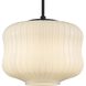 Cara 1 Light 14 inch Matte Black Pendant Ceiling Light