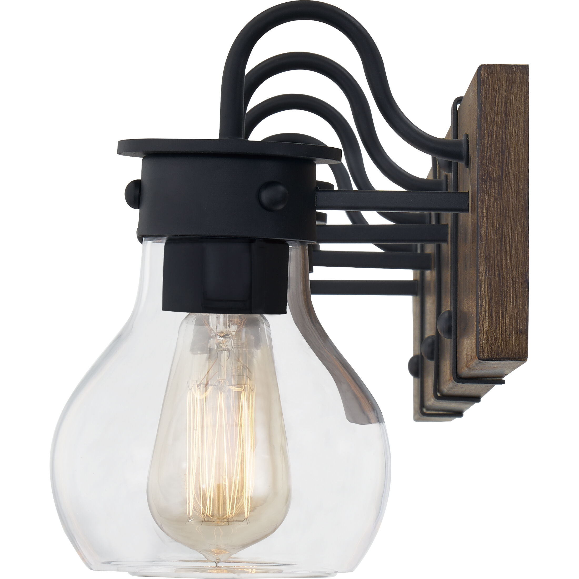 Maverick 4 Light 33 inch Earth Black Bath Light Wall Light, Extra Large